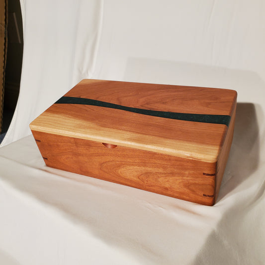 Cherry & Forest Green Epoxy - 10 Inch