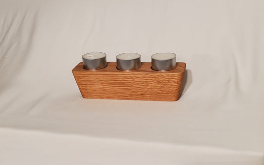 Oak & Tin 3-Candle