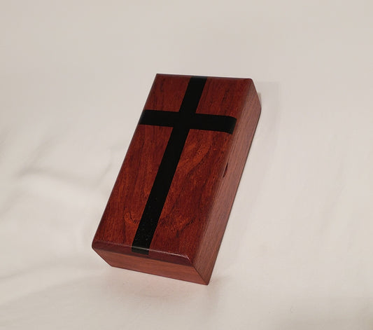 Mesquite Black Epoxy Cross - 6 Inch