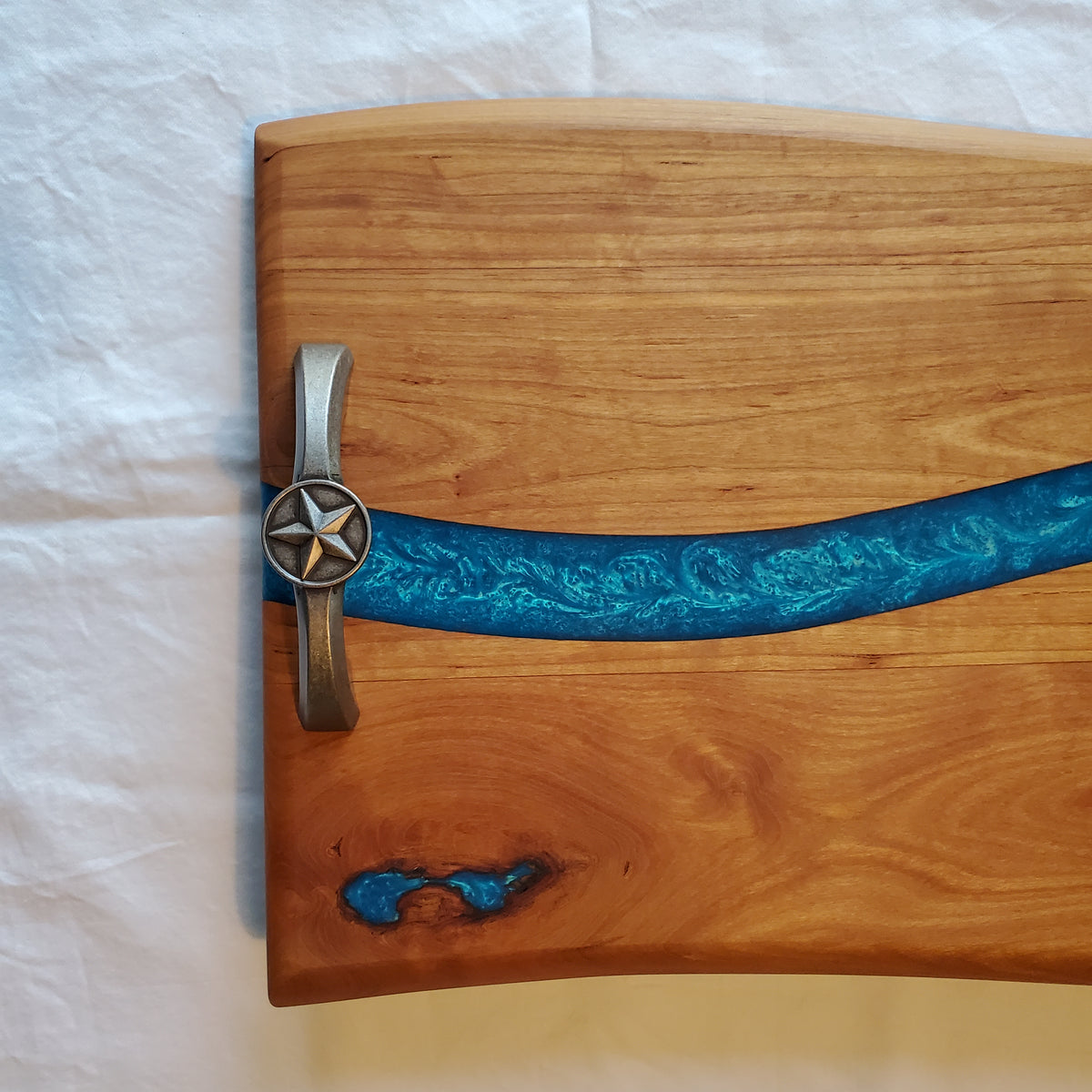 Cherry & Aqua Blue Wave - 18 Inch